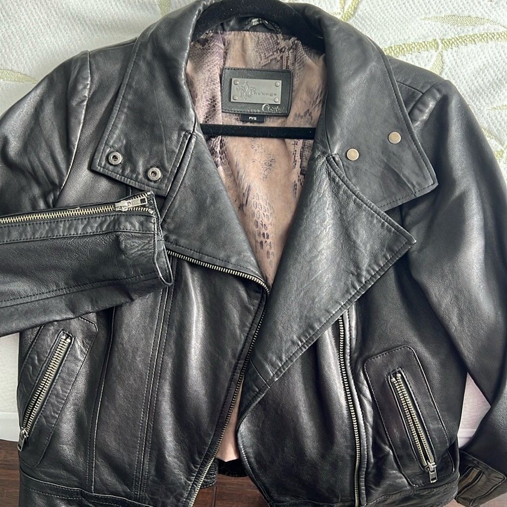 Aritzia Mackage leather jacket